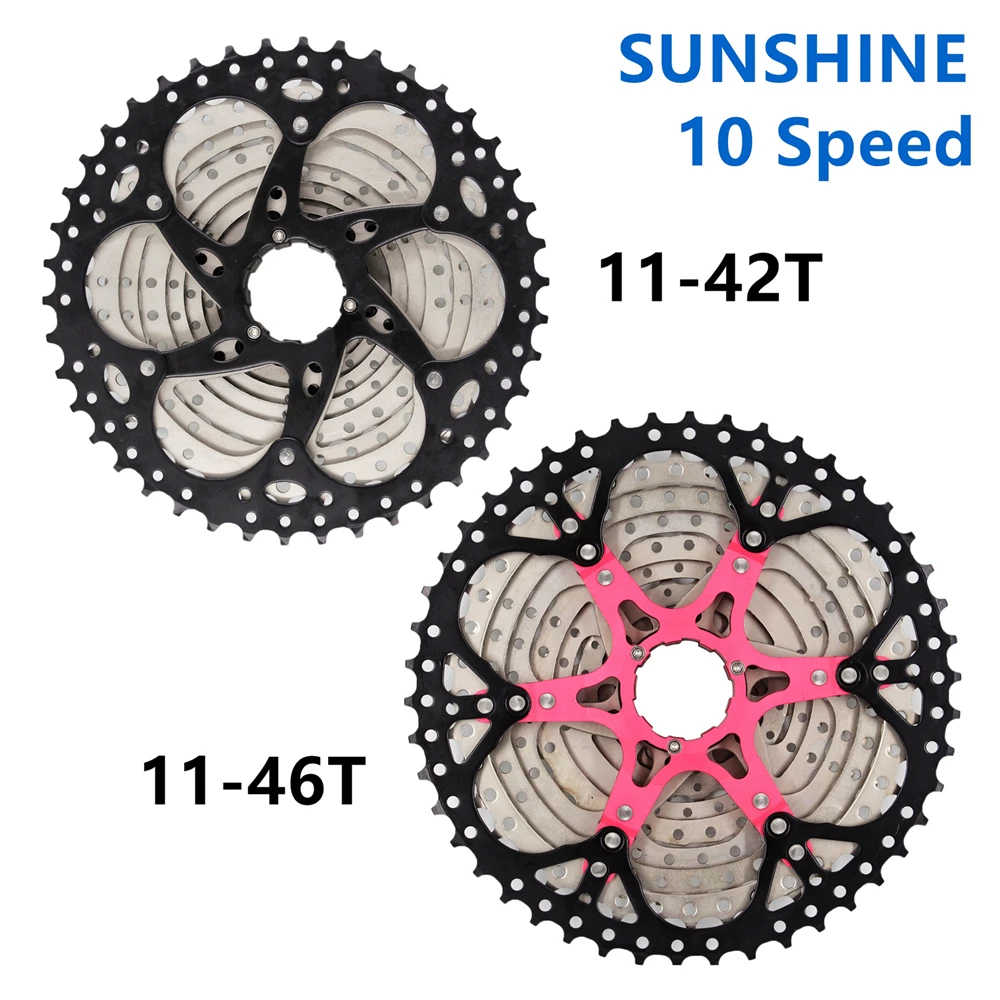 SHIMANO DEORE M6000 1X10S велосипедные переключатели 42T 46T 50T SUNSHINE кассеты+ цепное кольцо+ KMC X10 цепь MTB велосипед группа