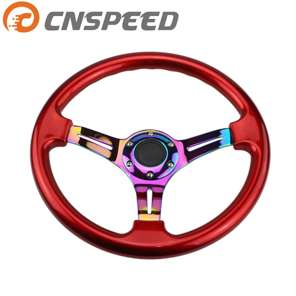 Руль CNSPEED Neo Chrome 350 мм 14 дюймов АБС пластик 45 глубокое блюдо универсальный