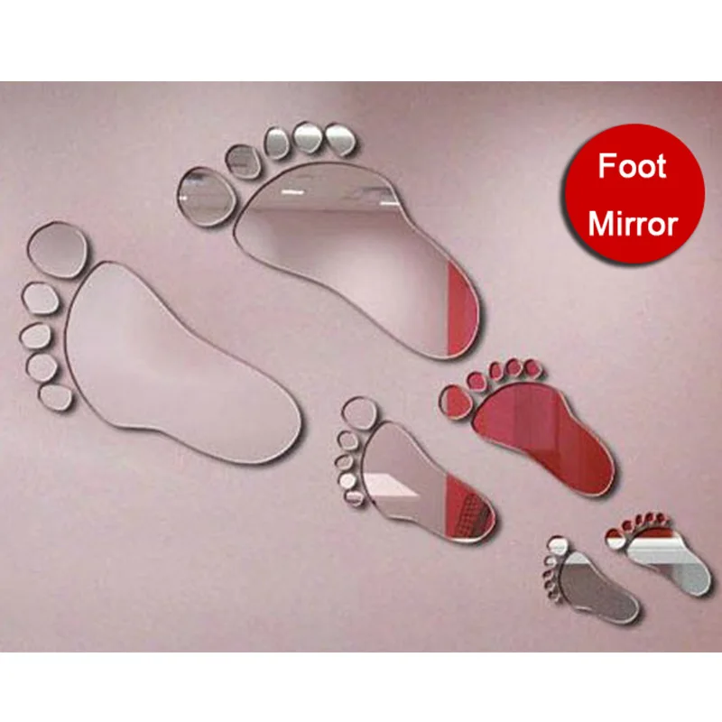 Funlife стерео кристаллическое акриловое зеркало A три отпечатка пальцев съемные