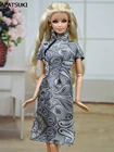 Традиционное китайское платье ручной работы Qipao Vestido Dress для куклы Барби одежда Чонсам уникальные вечерние платья