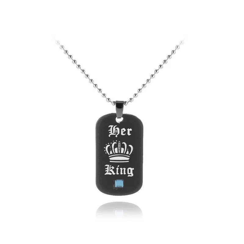 Ожерелье с подвеской ее король его королева | Украшения и аксессуары