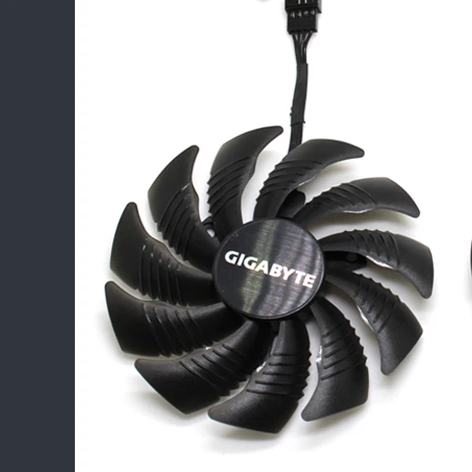 Fan-A 4-контактный Вентилятор охлаждения T129215SU 0.50A для видеокарты Gigabyte GeForce GTX 1050 1060 1070Ti RX 570 580 RX 480 - Цвет лезвия: Fan-A