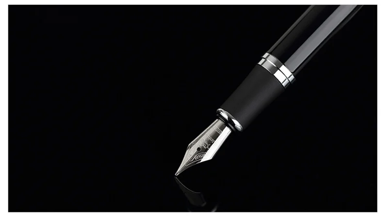 Благородная перьевая ручка JINHAO X750, всего 15 цветов, с подарочным футляром, толстая металлическая чернильная ручка