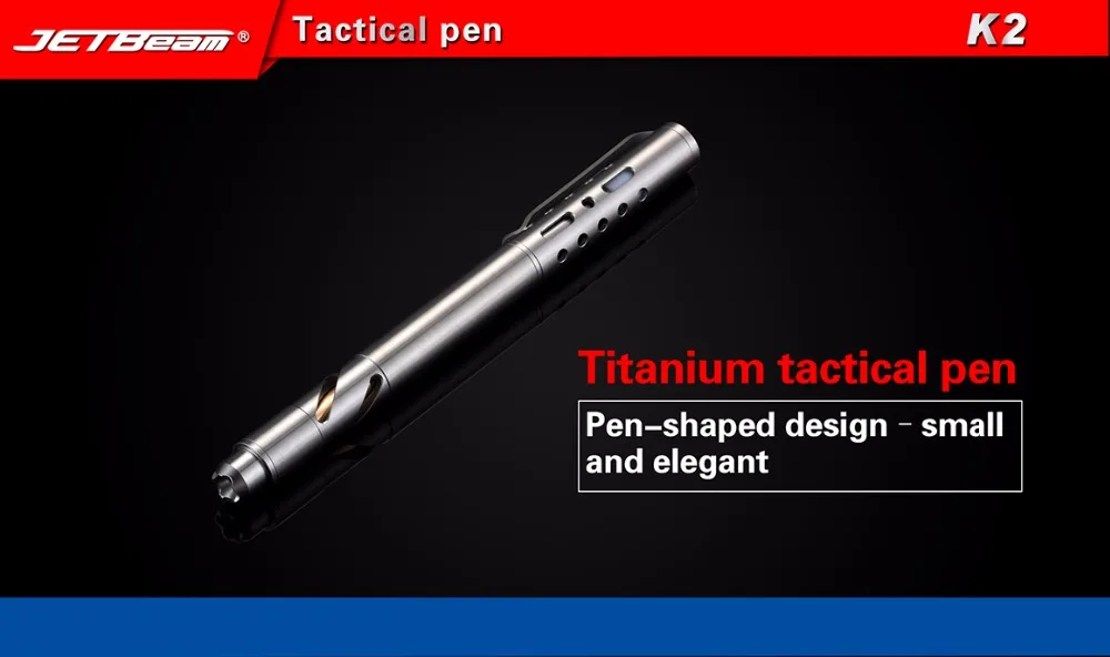 JETBEAM K2 титановая тактическая мини-ручка Fisher Space pen инструмент для самообороны