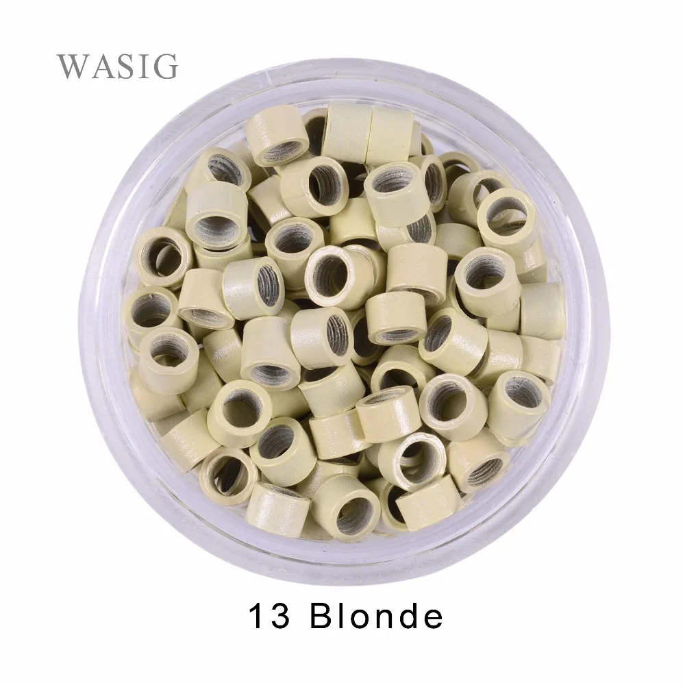 

1000Pcs 4.0*2.7*2.7mm Hair Extension Tools Micro Rings Beads Links with Screws 7 Colors Optional