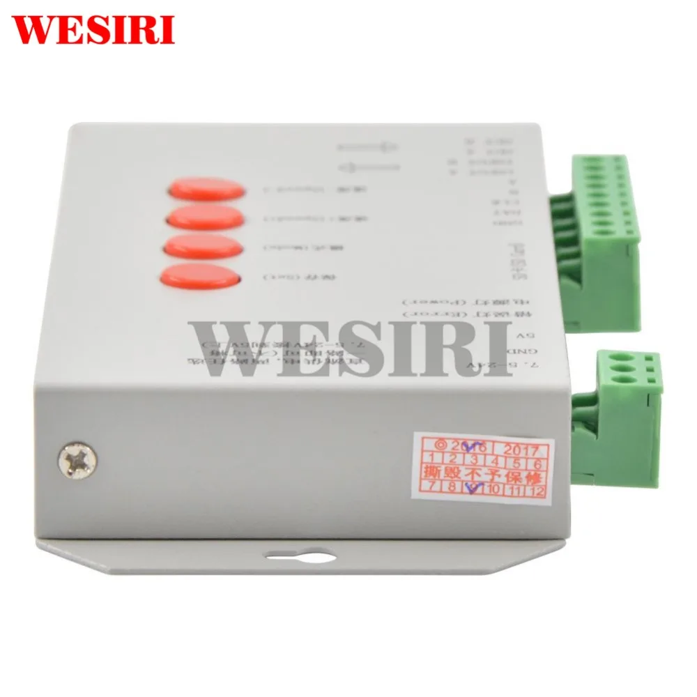 WESIRI T1000S программируемый DMX512 контроллер SD карты для WS2801 WS2811 WS2812B LPD6803 LPD8806 APA102 LED 2048