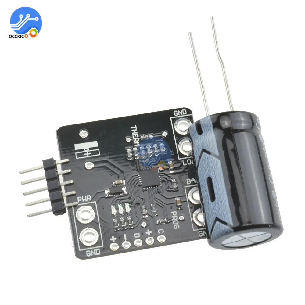 Литиевая батарея BMS плата зарядного устройства MCP73871 USB DC 5V Power Solar литиевая 3 7 V/4 2 V