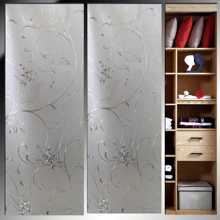 Матовые оконные пленки 45*300 см виниловая кристаллическая Электростатическая