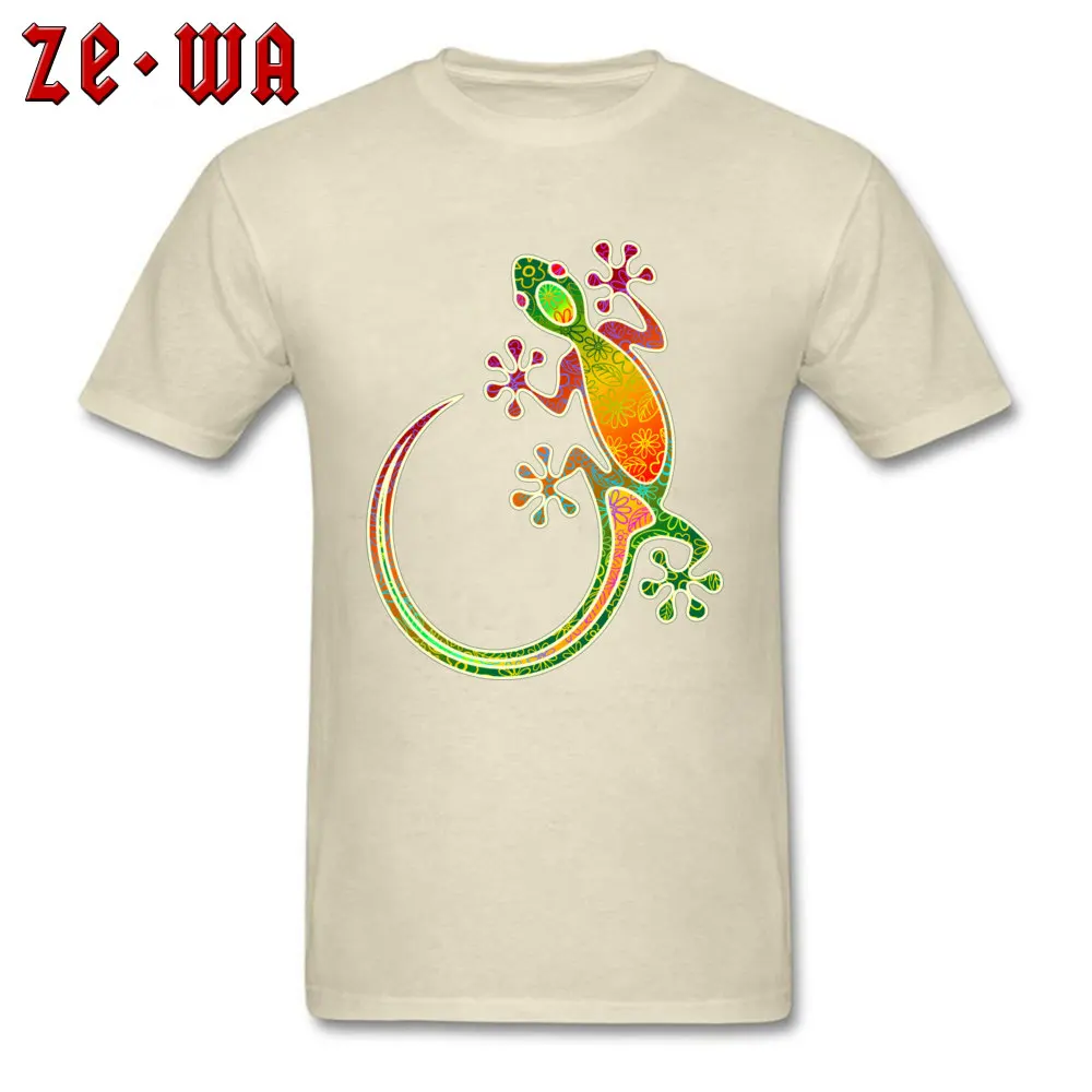 2018 футболка с уникальным дизайном Gecko Мужская цветочным рисунком новейшая
