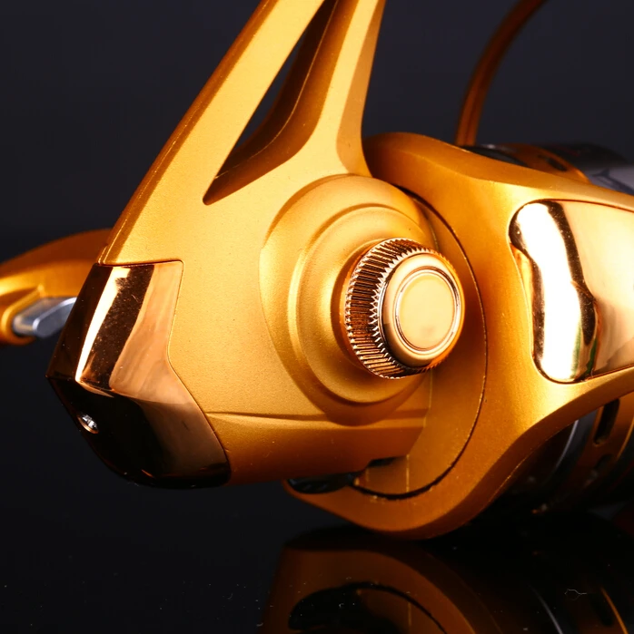 Спиннинг Катушка Рыбалка Морской Пресноводные Золотой Цвет Путешествия