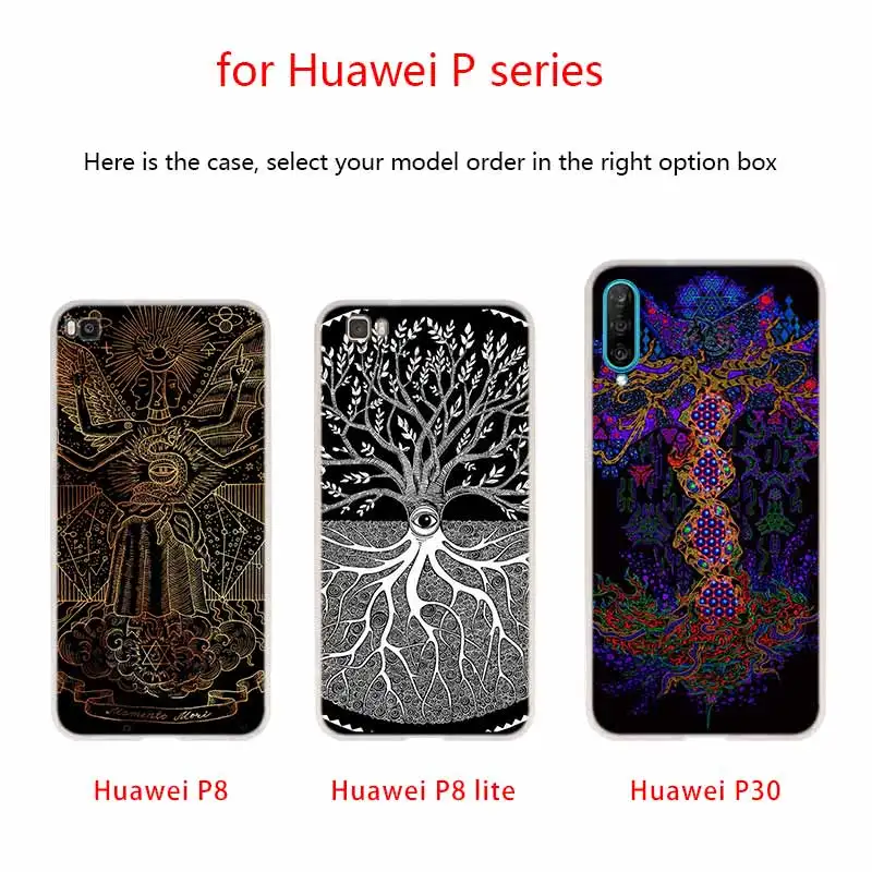 Мягкий силиконовый защитный чехол для Huawei P50 P40 P30 P20 Pro P10 Lite P Samrt Z 2020 2019 с деревом