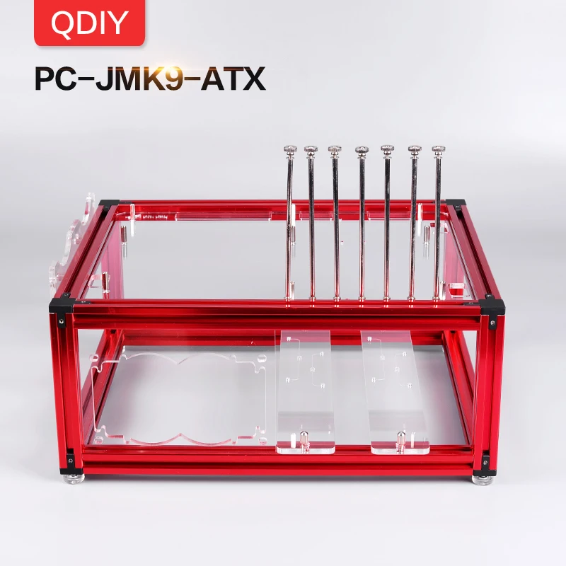 Чехол для ПК QDIY из алюминиевого сплава с водяным охлаждением индивидуальным