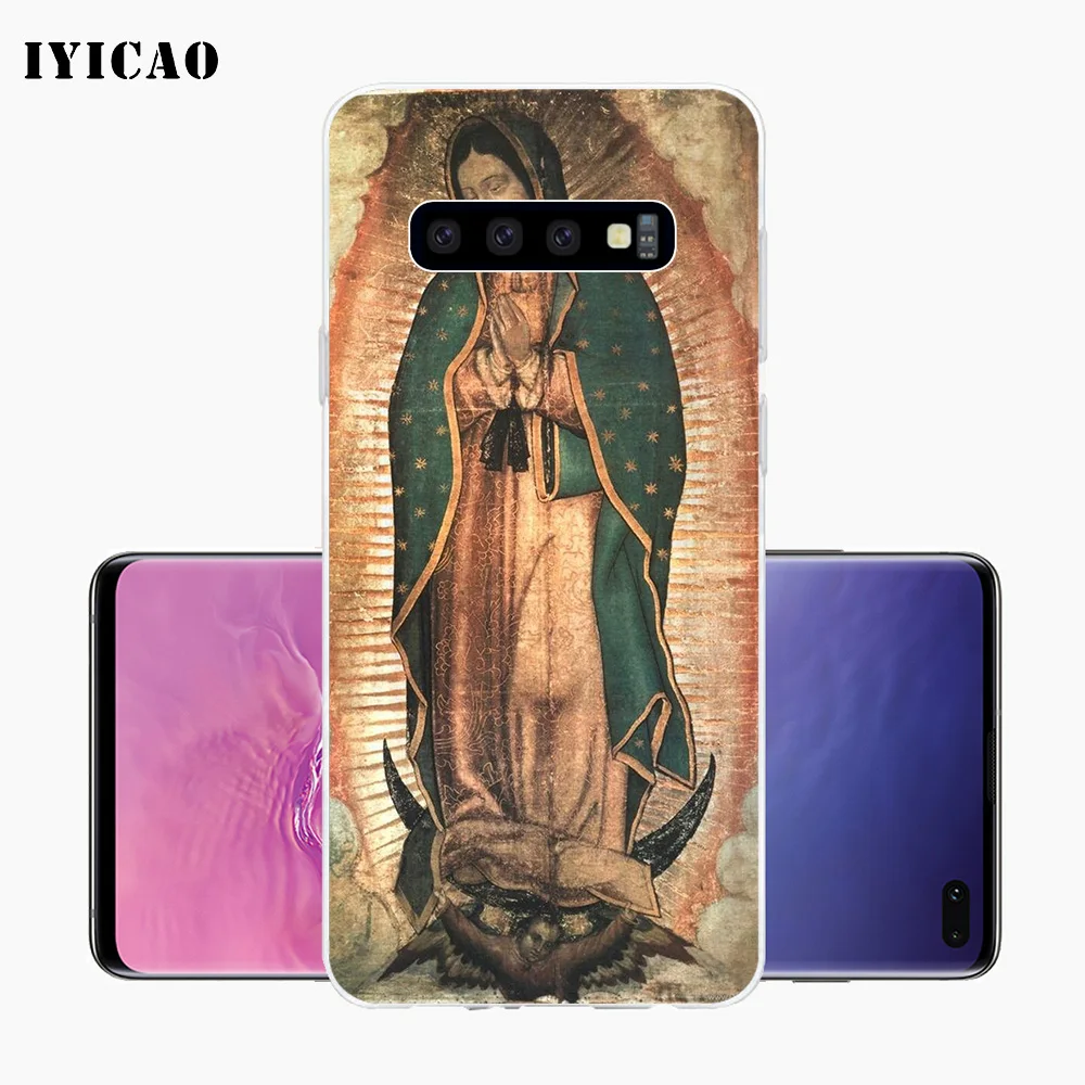 IYICAO virgen de guadalupe Мягкий силиконовый чехол для телефона Samsung Galaxy S10e S10 S9 S8 Plus S7 Edge TPU
