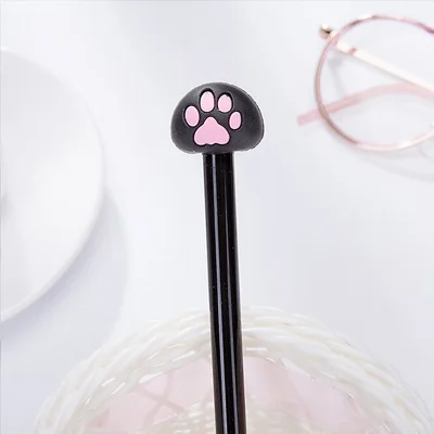 03 B cat paw Кошачья лапа милый кот животные гелевые ручки, кавайные канцелярские принадлежности Ручки canetas материал escolar офисные школьные принадлежности papelaria - Цвет: 03 B cat paw
