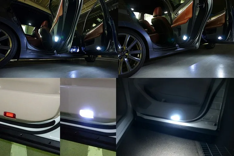 2 шт. 18SMD супер яркие светодиодные ступенчатые огни Footwell дверная лампа для Lexus ES350
