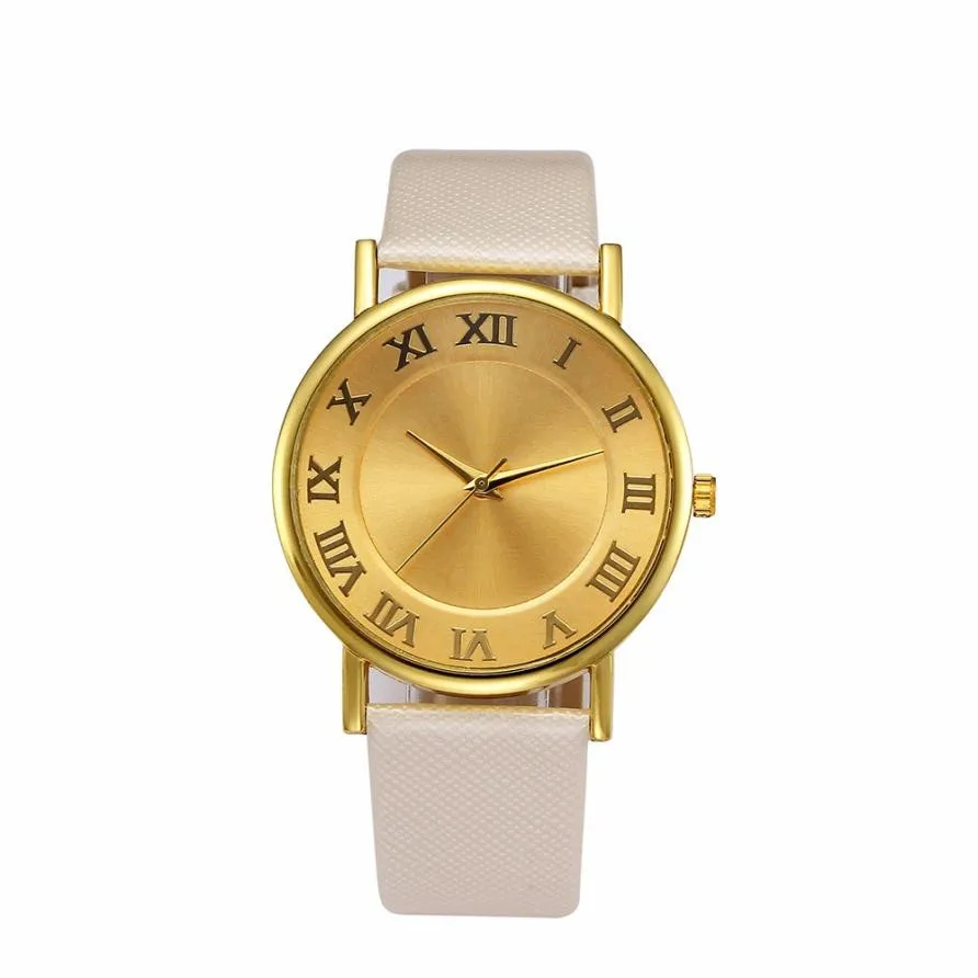Vintage fashion Women's Watch Fashion Retro Digital Dial Leather Band Quartz Analog Wrist Watches Relogio Feminino#60 | Наручные часы