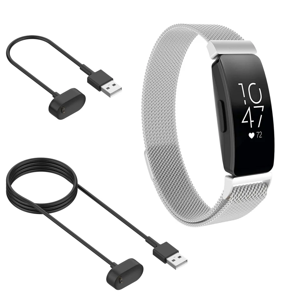 Миланские магнитные металлические ремешки из нержавеющей стали для Fitbit Inspire/Inspire