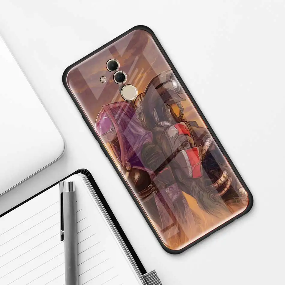 Чехол из закаленного стекла N7 Mass Effect для huawei P30 Pro P10 P20 P30 Lite mate 10 20 Pro Honor 20 Pro 8X чехол s