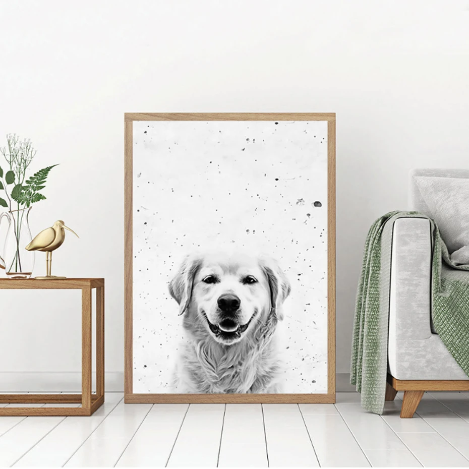LZN Minimal Animal Canvas Paintings Black White Wall Art Nordic Posters Prints Pictures For Living Room Home Decor | Дом и сад
