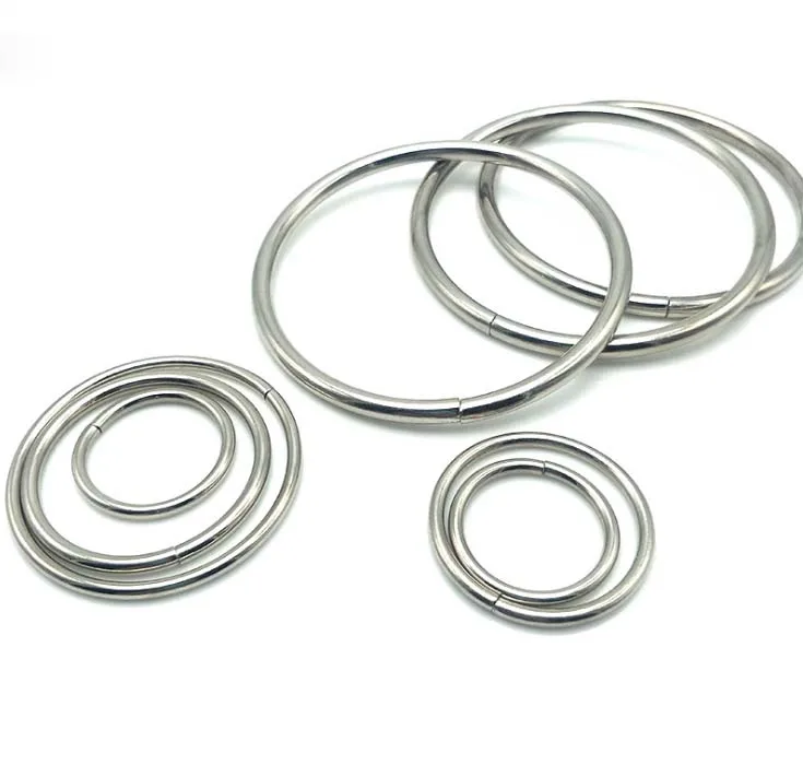 

10pcs round 10mm/15mm/20mm/25mm/30mm/35mm/40mm/50mm/60mm silver buckles Luggage clasps hardware zinc alloy buckle