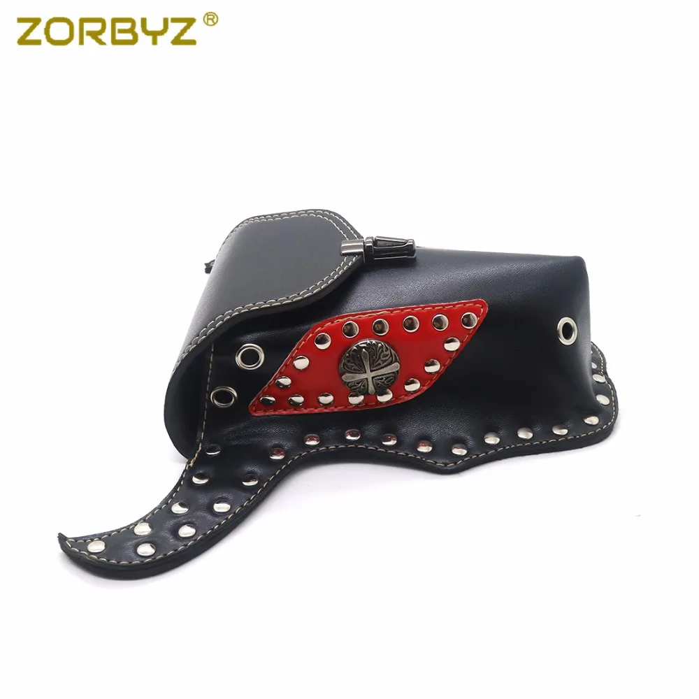 ZORBYZ ретро мотоциклетная сумка на руль из искусственной кожи седло для руля сумки