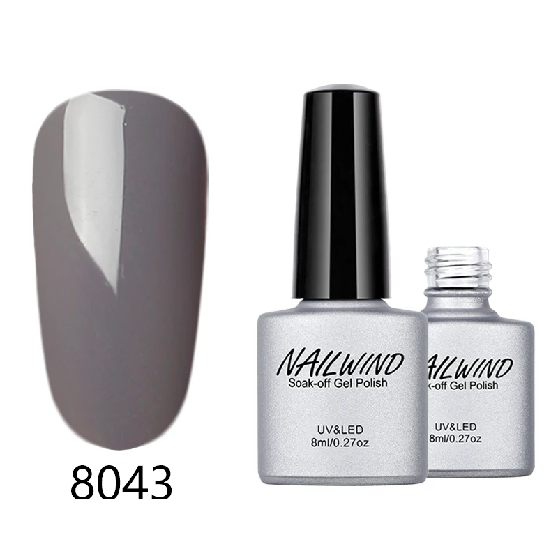 8043 NAILWIND, 8 мл, чистый, 8031-8060 цветов, Гель-лак для ногтей, замачиваемый, УФ светодиодный, стойкий лак для ногтей, грунтовка, Гель-лак для ногтей - Цвет: 8043