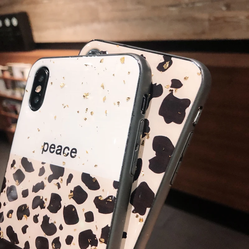 Роскошный леопардовый чехол из золотой фольги для Xiaomi 9 8 SE lite Explorer Bling Glitter