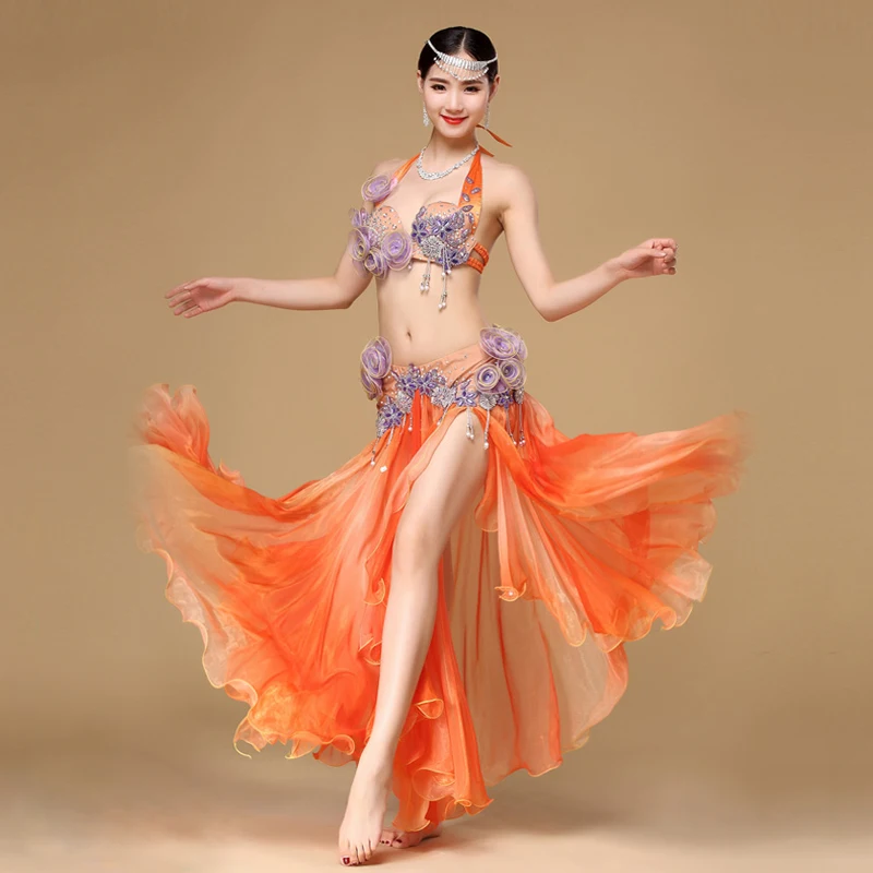 Bellydance профессиональные костюмы Египетский костюм набор для сцены женский