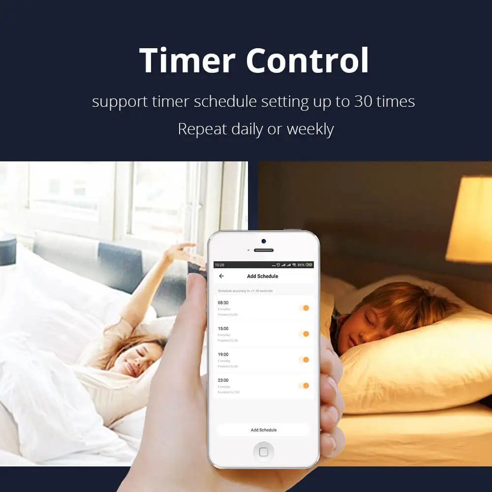 Электродвигатель для штор Zemismart с рейкой умное домашнее управление Tuya Smart Life APP Alexa