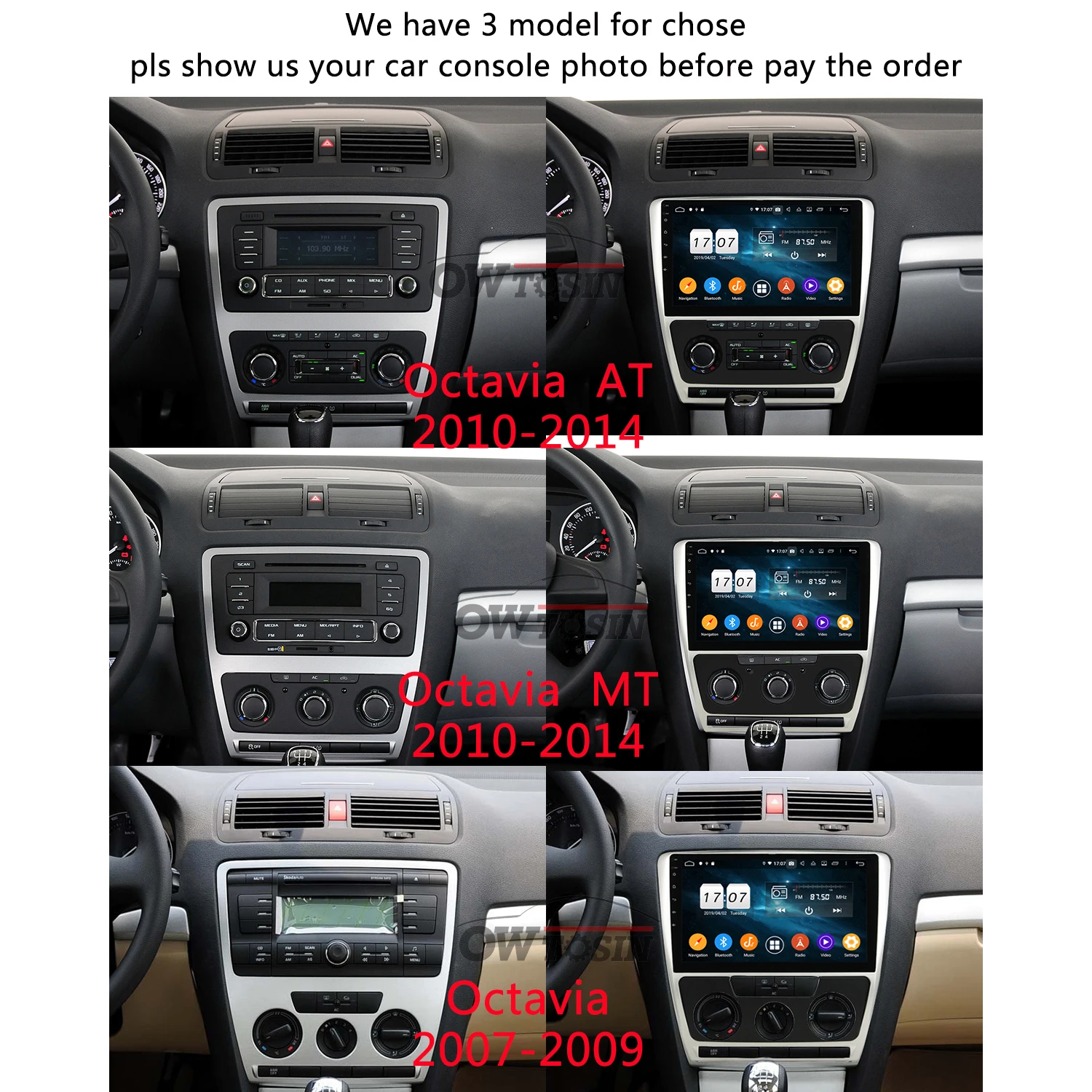 Автомобильный DVD-плеер 10 1 &quotIPS 8Core 4G + 64G Android 9 0 для Skoda Octavia A5 2007 2008 2009 2010 2012 2013 2014 GPS