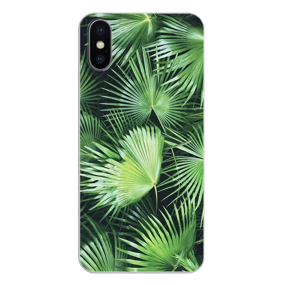 Silicone Skin Cover Tropical Green Canvas Art Print Pattern For Huawei P20 Lite Nova 2i 3i 3 GR3 Y6 Pro Y7 Y8 Y9 Prime 2018 2019 |