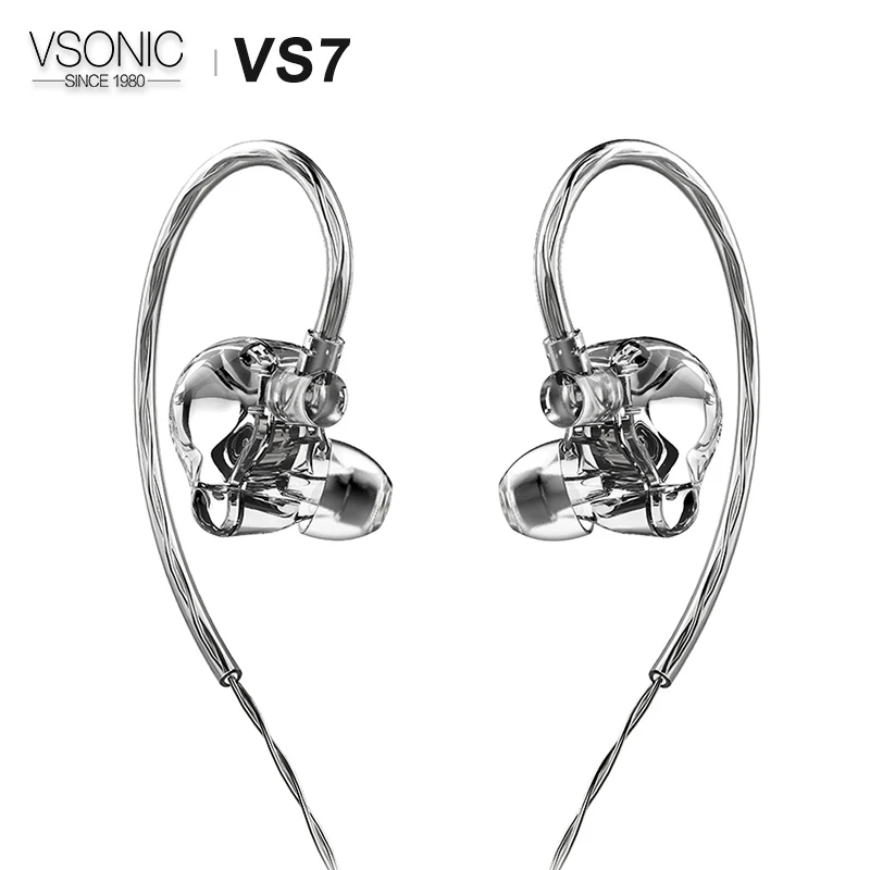 Динамическая версия VSONIC VS7 динамическая из смолы Hi Fi аудио наушники вкладыши с 2