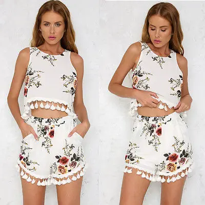 Женский Летний комбинезон в стиле бохо пляжные комбинезоны с вышивкой крючком и