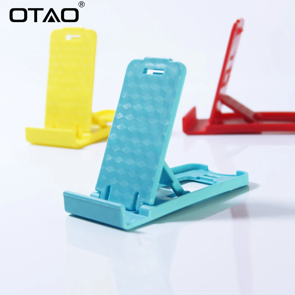 OTAO мини-держатель для мобильного телефона 3D мужская портативная Регулируемая универсальная Складная подставка для телефона для iPhone для samsung для всех телефонов
