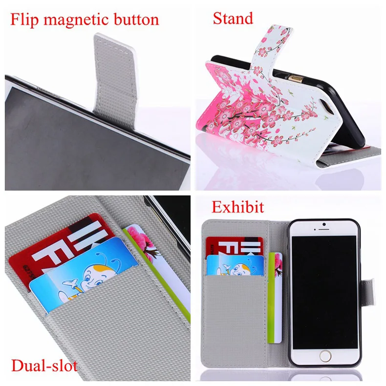 Чехол для телефона с картинками из мультфильмов для Samsung Galaxy A5 (2015) Fashion Leather Samsung A5000 A500F Flip Wallet Cover.