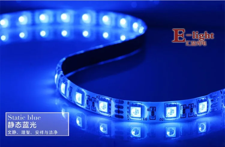 1 м 60 светодиодный s 5050 Светодиодный светильник SMD PC чехол для компьютера водонепроницаемый светодиодный гибкий ленточный светильник DC12V красный синий зеленый теплый белый