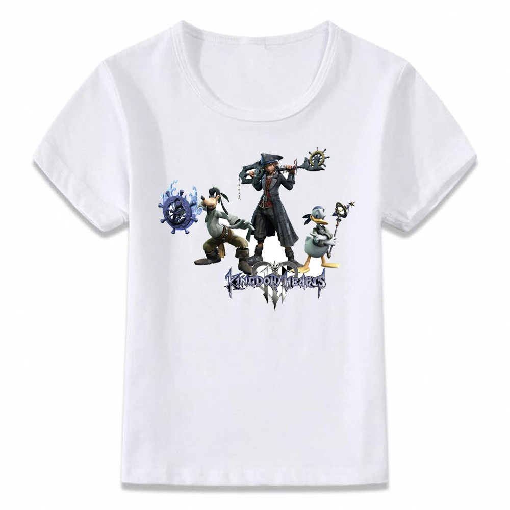 Детская одежда футболка с эмблемой царства сердца чернильная художественная для