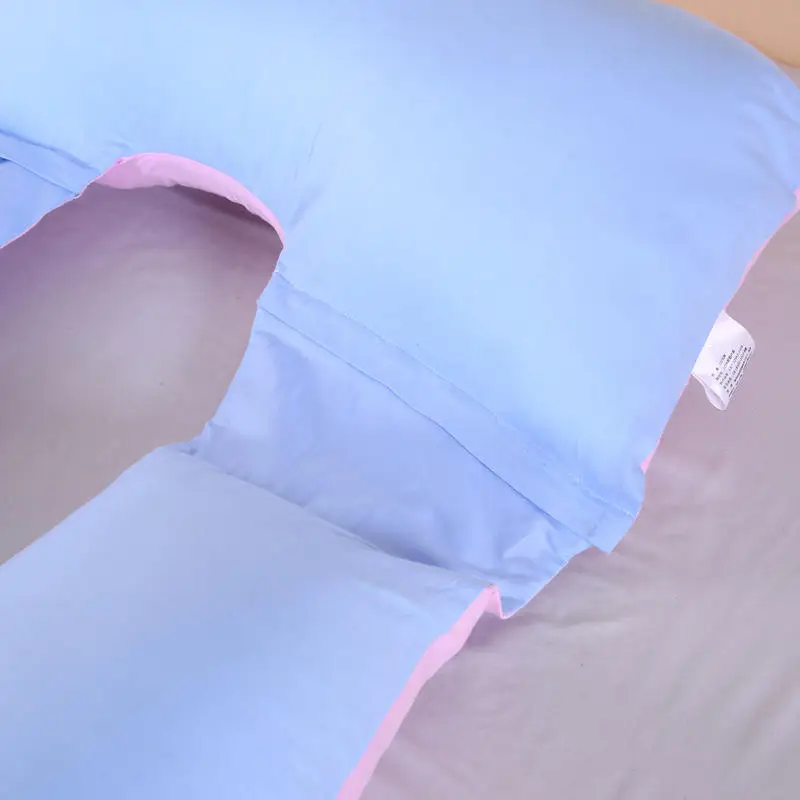 Blue Color Pregnant Pillow 100%Cotton Fabric Filling Body Long Comfortable Sleepping Well Support Pregnancy | Дом и сад
