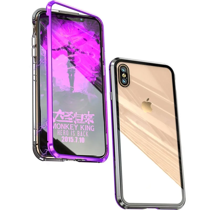 Ультра Магнитный адсорбционный чехол для телефона iPhone XS Max XR X 10 8 7 6 6S R Plus