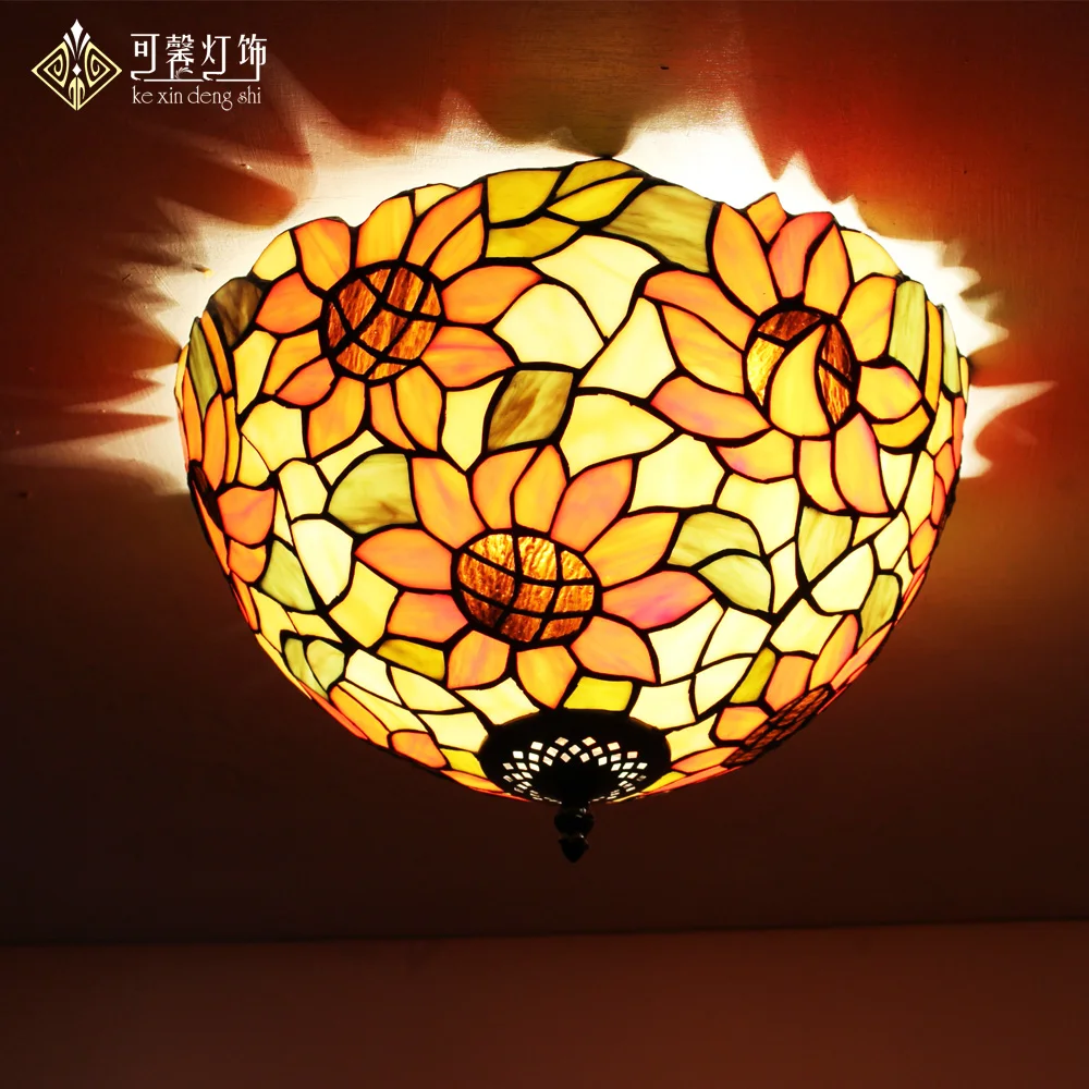 European garden balcony bedroom corridors lobby ceiling lamps Tiffany art LED corridor lamp | Освещение