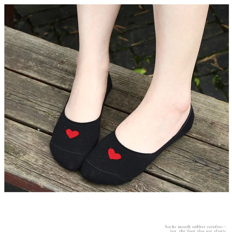 2019 Spring Summer Hot Fashion Comfortable Ankle Short Boat Socks Women Breathable Soft Knitted Cotton Heart Sock 1 Pair | Женская