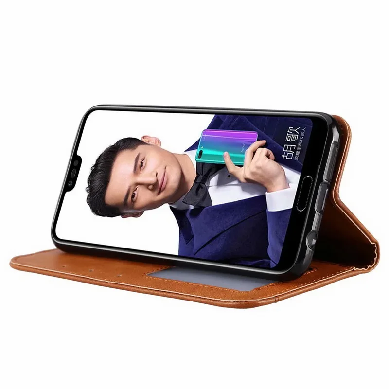 Чехол-подставка в деловом стиле для huawei Honor 7C 7S 7A 8 S, тонкий чехол для телефона huawei Y5 Y6 Pro Y7 Prime