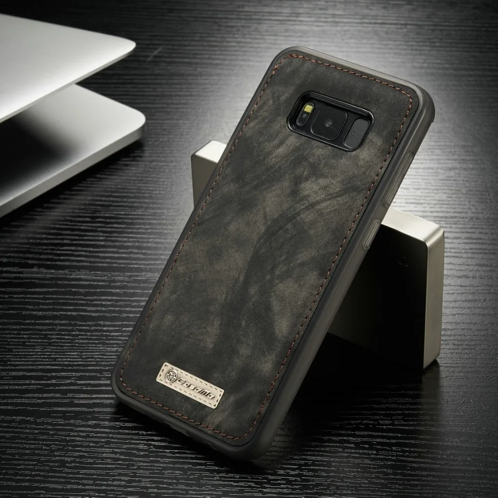 Флип чехол для телефона Samsung Galaxy S7 S8 S9 Plus Note 8 из спилковой кожи 6 6S 7 X