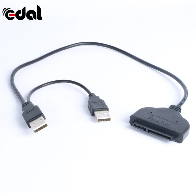 Лидер продаж USB адаптер 2 0 для SATA 15 + 7 Pin передачи данных и питания кабель 5