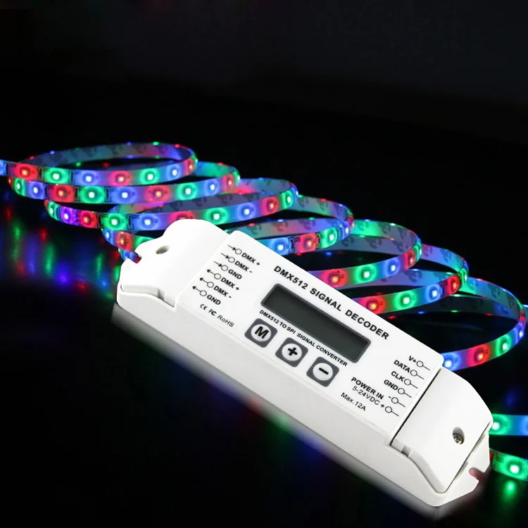 BC 820 DMX SPI декодер сигналов Конвертор в DMX512 контроллер для LPD6803 LPD8806 WS2811 WS2801 WS2812B