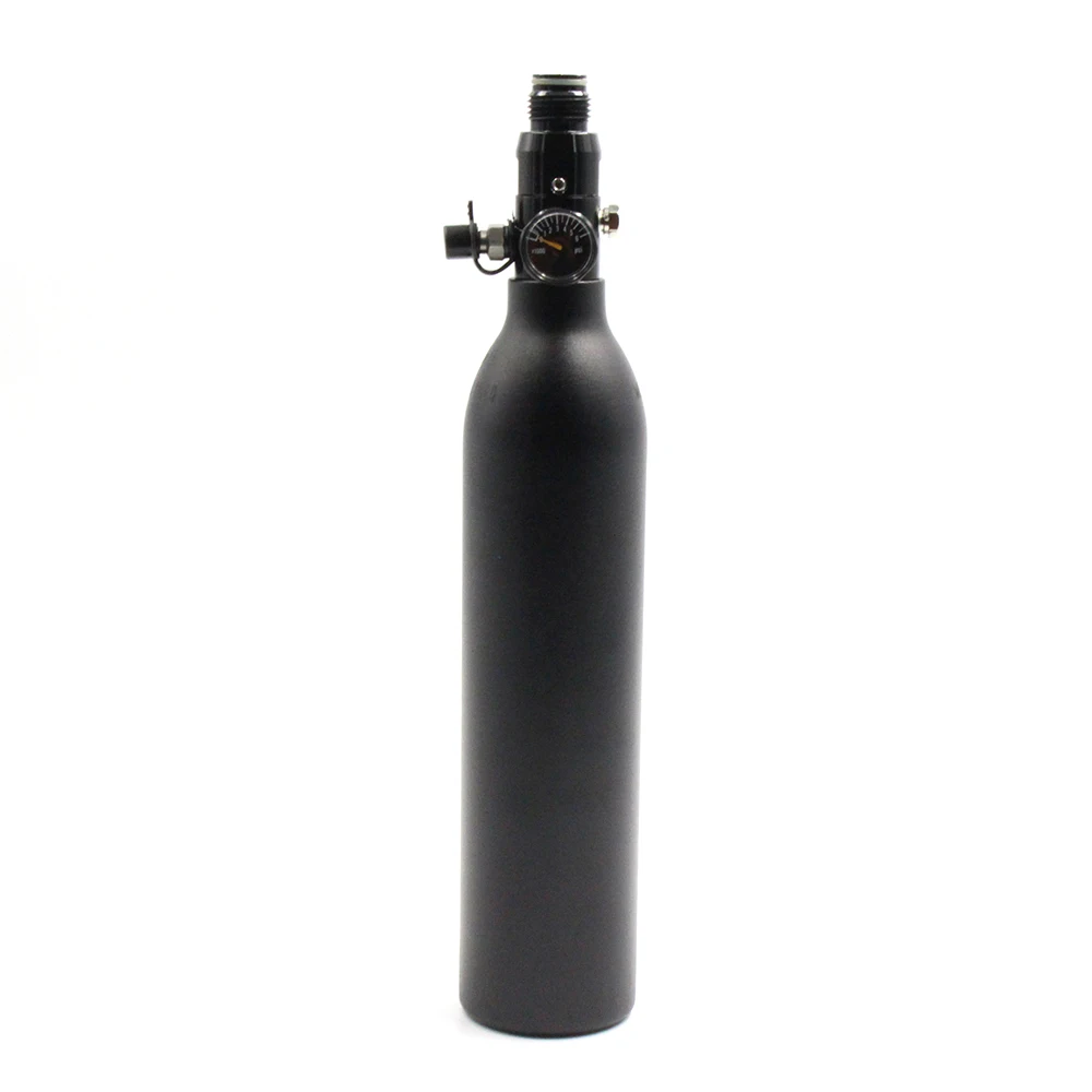 Цилиндр высокого давления QUPB 0 35 л для пейнтбола бутылка под заказ 4500psi HPA Tank 21CI Black