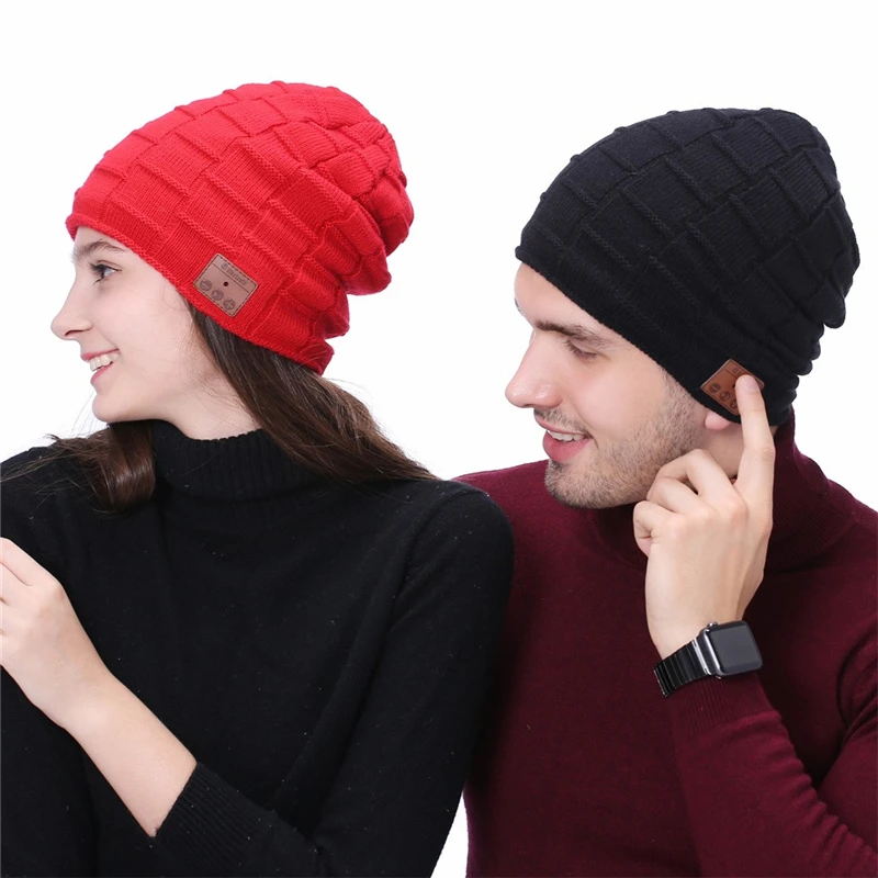 Модная шапка бини, шапка, беспроводная Bluetooth гарнитура, гарнитура, динамик, микрофон, зимняя, для спорта на открытом воздухе, стерео, музыка, шапка, 18Nov28
