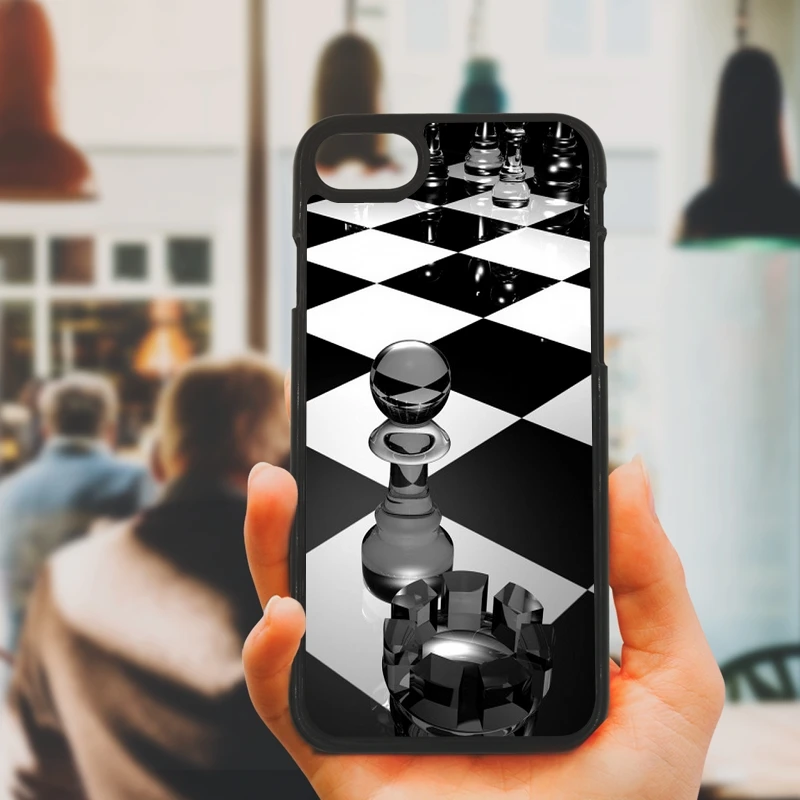 Chess Board Pieces Cell Phone Cases PC Hard Plastic Cover Protect for iphone 8 7 6 6S PLUS X 5S 5C 5 SE iPod Touch 4 Case |