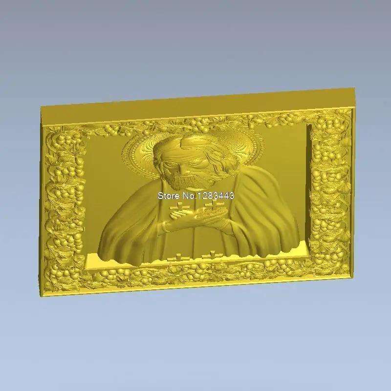 Высокое качество 3d модель рельеф для ЧПУ или 3D принтеров в STL файл seraphe из Sarov|3d model