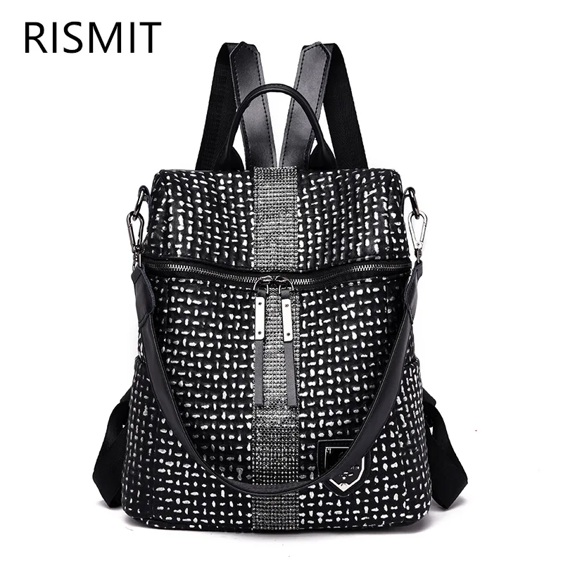 RISMIT новинка Модный повседневный женский рюкзак из искусственной кожи высокое